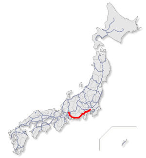 東名高速道路　位置図
