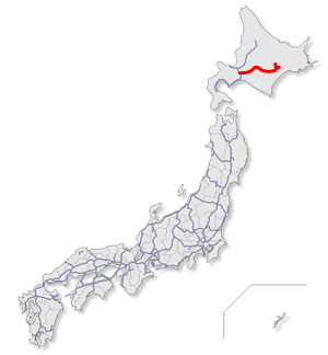 道東自動車道　位置図